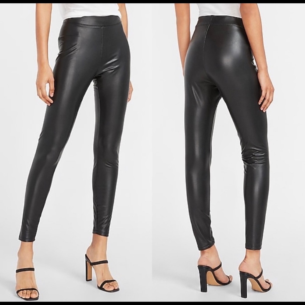 Express faux leather leggings